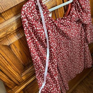 NWT Missguided Milkmaid Long Sleeve Fitted Smocked Bust Floral Mini Dress US 8